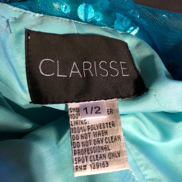 Gorgeous Clarisse Sequin Gown size 1-2 - Picture 6 of 7